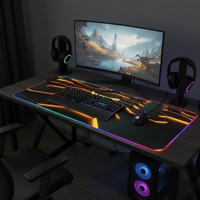 Tapis de souris gamer avec accessoir