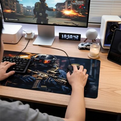 Tapis de souris gamer avec clavier