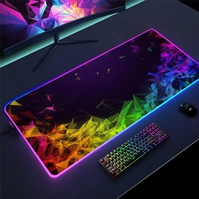 Tapis de souris gamer clavier avec couleur