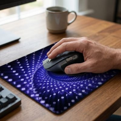 Tapis de souris mauve